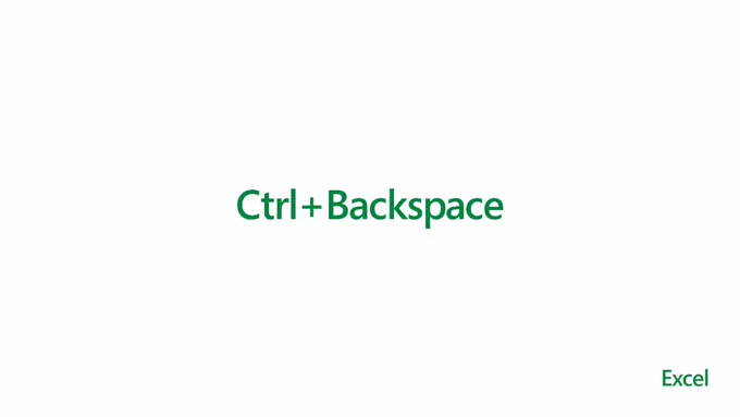 Ctrl Backspace takes you to the top of a range selection while keeping the range selected. Cheers to great #SpreadsheetSecrets!