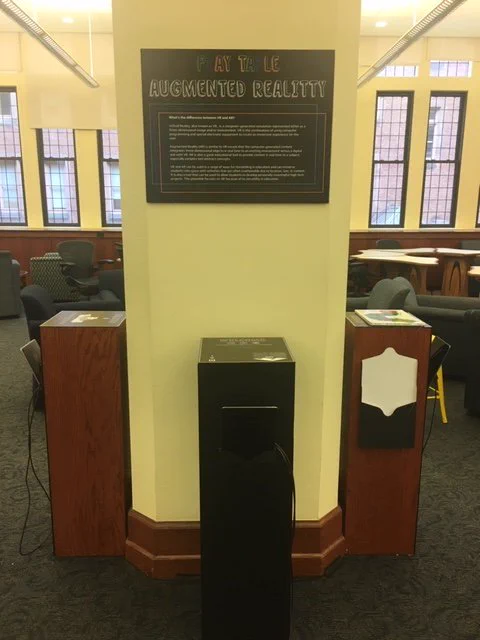 Picture of Augmented Reality Play Tables on 2nd Floor of Gottesman Libraries, Teachers College.