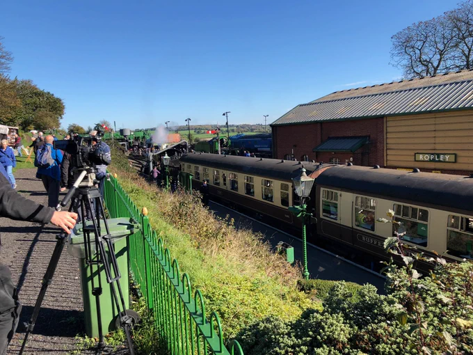 Destination Marketing Filming of Railway Event