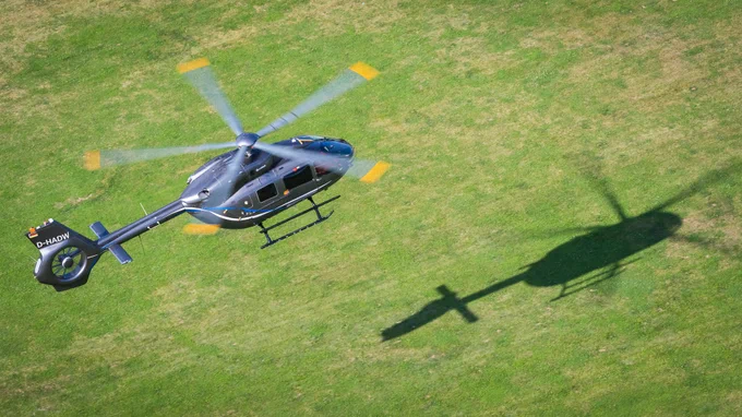 New H145 helicopter in flight