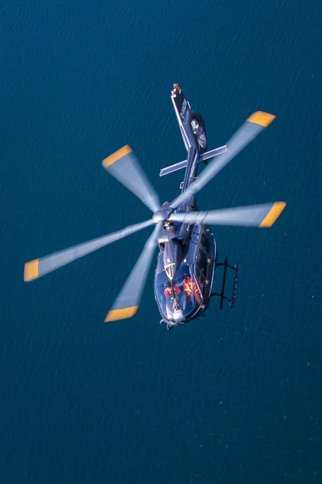 New H145 helicopter in flight