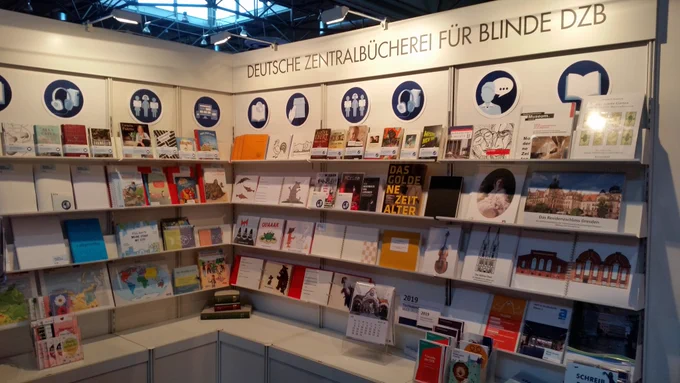 Stand der DZB auf der Leipziger Buchmesse