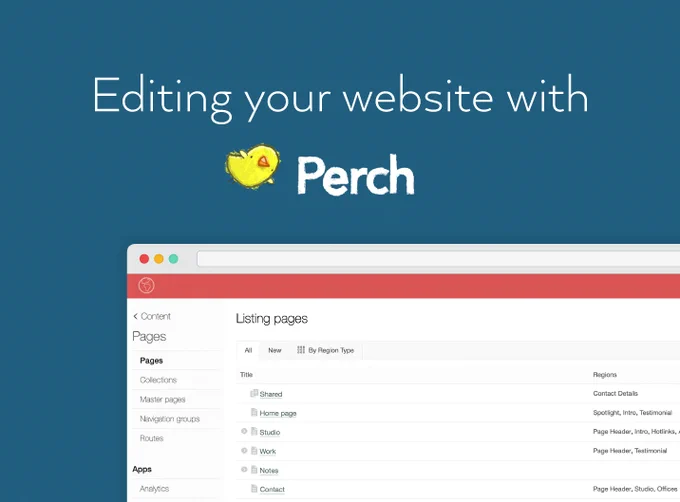 Editing your website with Perch