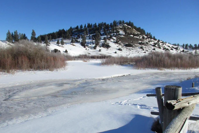Smith River adjacent to lower boat launch and mouth of Sheep Creek