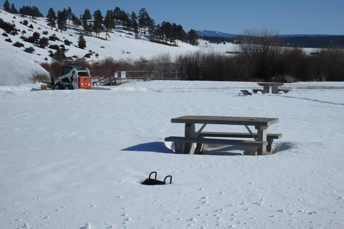 Looking east toward upper boat launch