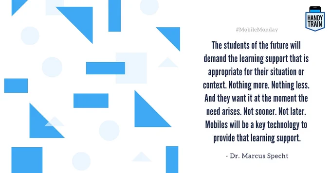 mobile learning via handytrain