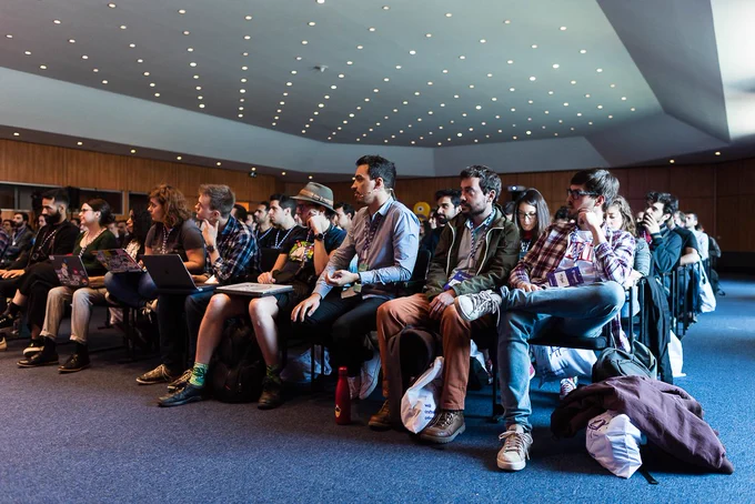 typeof conf audience watching a talk
