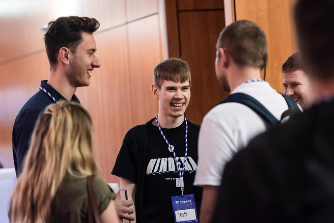 typeof attendees laughing