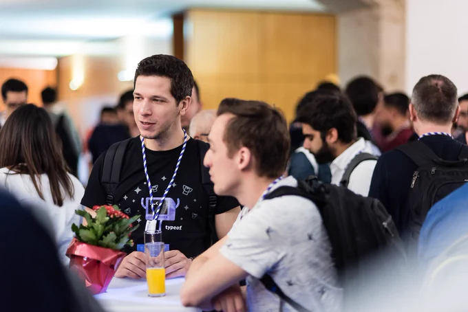 typeof attendees during coffee break