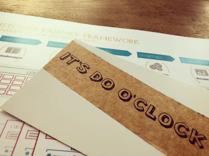 Costumer Journey Framework cause it’s do o’clock!