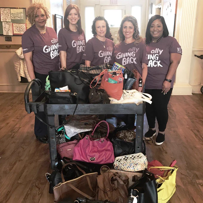 Women Ally's March Stuff the Purse Drive
