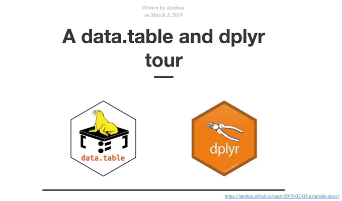 A data.table and dplyr tour