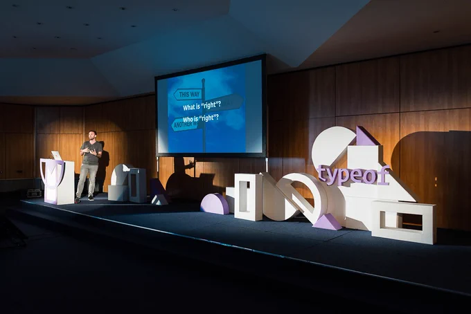 Kitze speaking at typeof conf