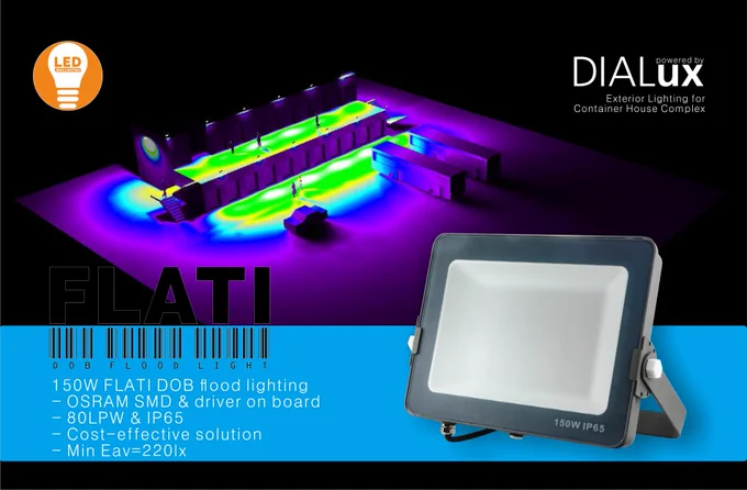 150W FLATI DOB LED flood lighting solution for exterior lighting of container house complex, more from info@seda-lighting.com
#sedalighting #lightingsolution #FLATI #floodlighting