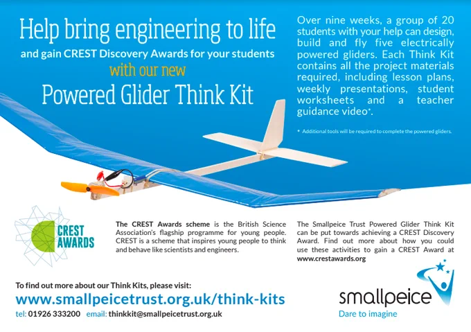 New Smallpeice Trust Powered Glider Think Kit! 