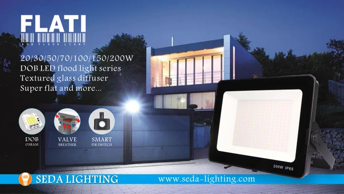 FLATI DOB LED flood light
20-200W OSRAM   driver on board
High performance   cost effective solution for area lighting applications
www.seda-lighting.com
#sedalighting #flati #dob #ledfloodlight