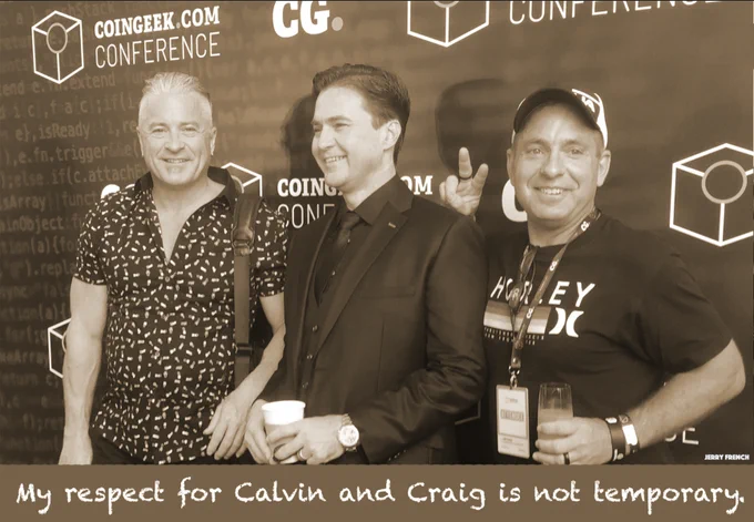 Calvin Ayre, Craig Wright, and Jerry French CoinGeek Conference in Hong Kong.