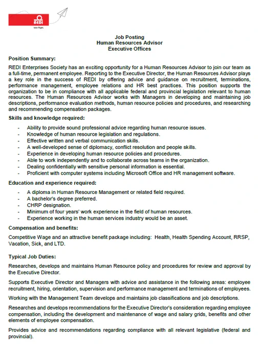 HR Advisor page 1 or 2