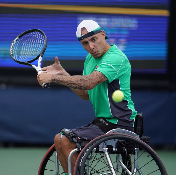 Andy Lapthorne (GBR) in action