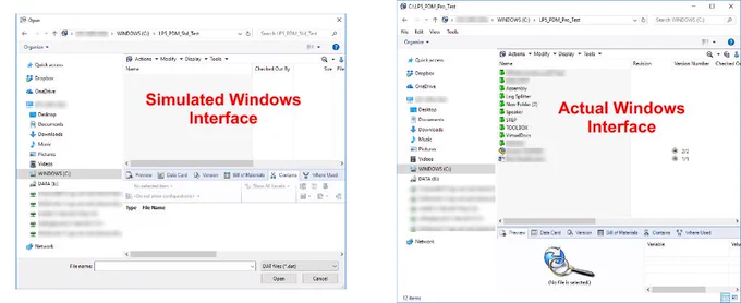 Missing Vault Folders when using a Simulated Windows Interface