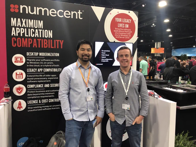Numecent Booth at Citrix Synergy 2019 with Numecent and Software2