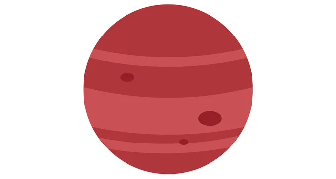 Red cartoon Venus