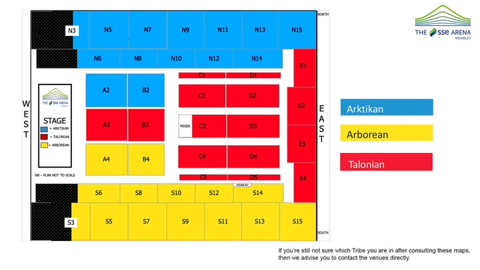 Wembley Arena seating plan