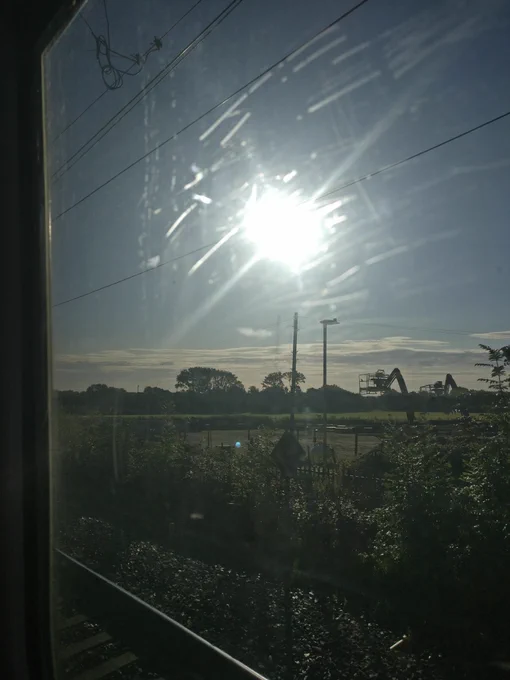 View from the train crossing the country side
