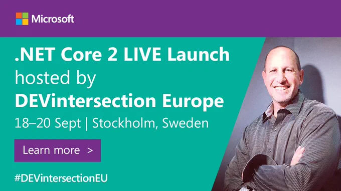 Be the first to know about what's new from #Microsoft, like the future & direction of #AI at #DEVIntersectionEU: https://devintersectioneurope.com/#!/Visual-Studio-ASP-Azure-Conference/speakers/Steve Guggenheimer
