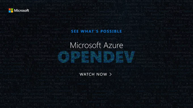 If you missed #AzureOpenDev live, no problem. Check out the on-demand sessions: https://azure.microsoft.com/en-us/blog/missed-azure-opendev-102017-no-worries-watch-the-videos-on-demand-now/