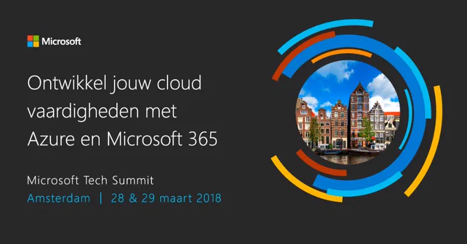 Hoe kan Microsofts cloudplatform jouw organisatie helpen met je #digitaletransformatie? Ontdek het tijdens de Microsoft #TechSummit: https://www.microsoft.com/nl-nl/techsummit/amsterdam?wt.mc_id=AID665493_QSG_PD_SCL_208736