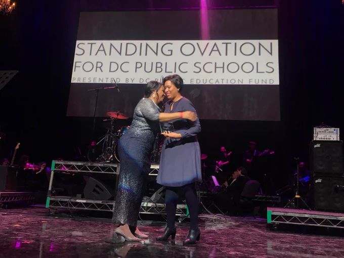 Presenting the 2018 Principal of the Year Award at tonight Standing Ovation Gala.