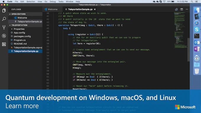 We’ve updated the Microsoft #Quantum Development Kit, which is now available for Windows, #macOS, and #Linux. http://msft.social/4BAeov