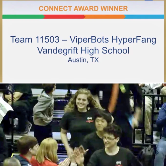 ‪FIRST Tech Challenge South Super-Regional Connect Award Winner @hyperfang11503. ‬