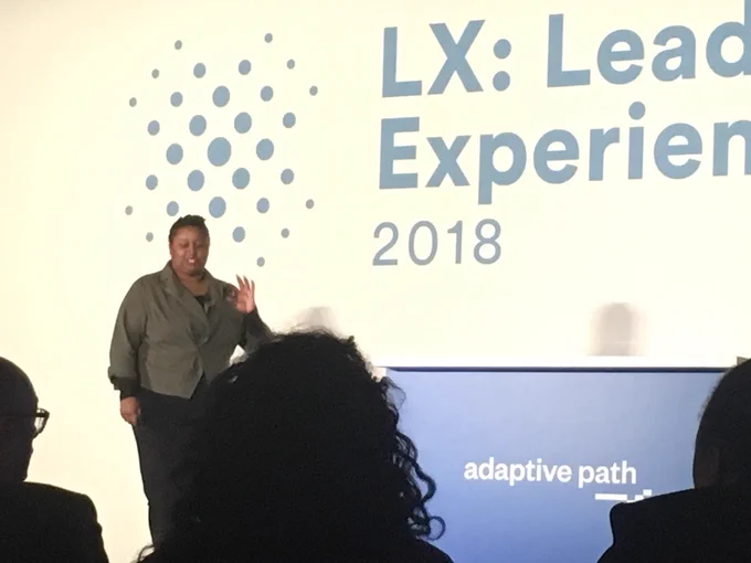 Antionette Carroll speaking at LX Conference