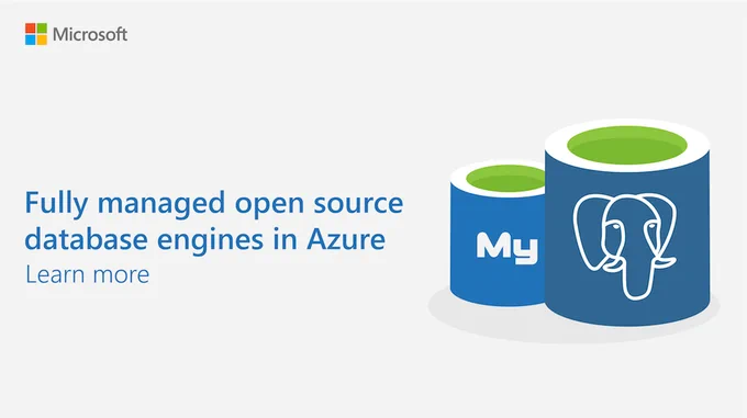 Announcing the general availability of Azure database services for #MySQL and #PostgreSQL. Enjoy industry leading security & compliance with these fully-managed enterprise-ready community PostgreSQL or MySQL engines in #Azure. http://msft.social/lr7hy8 #opensource