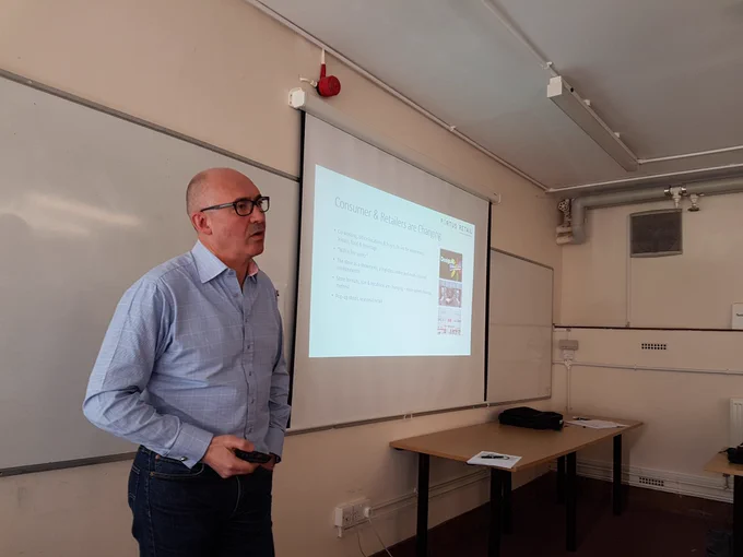 Peter Todd lecturing
