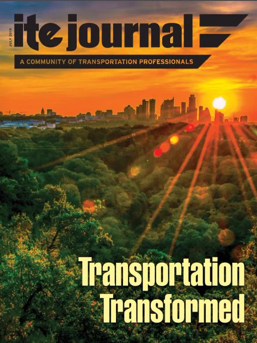 Cover of July issue of ITE Journal