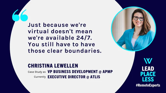 Leadplaceless #RemoteExperts Christina Lewellen