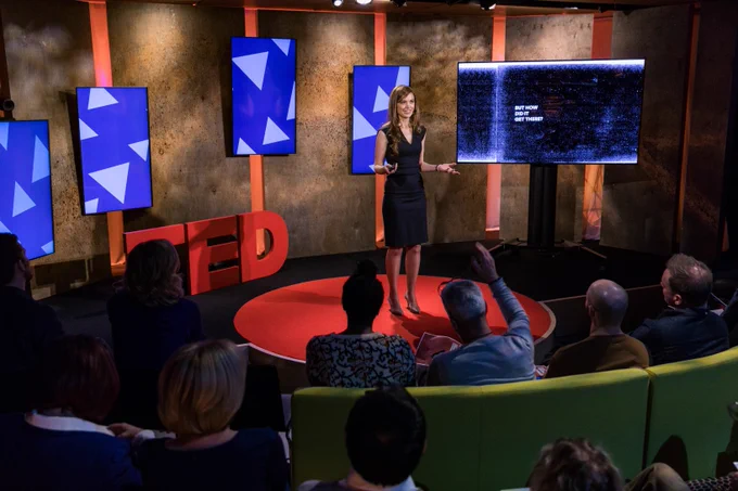 Ruth Morgan speaking at TED NYC Photo Credit Ryan Lash/TED
