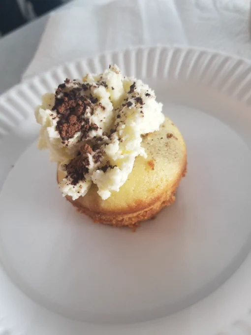 Homemade tiramisu cupcakes