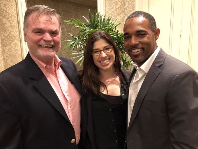 John Lawson, Jess Orcsik, and Jason George at Media Access Awards 2017