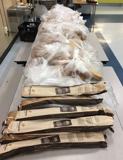 lots of loaves of bread in bags