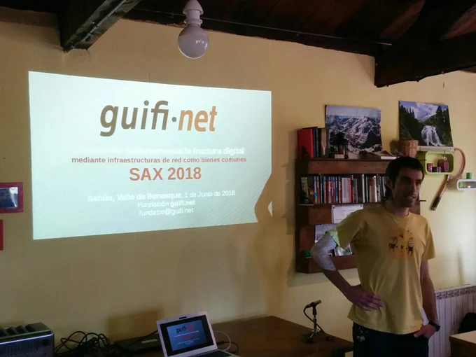 Charrada de presentación d'o SAX 2018 en Liri por Santiago de Ribaguifi
