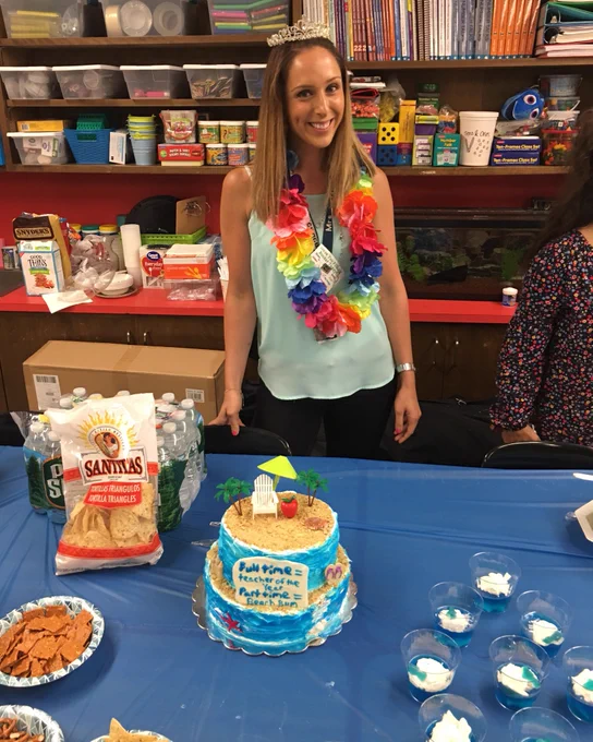 Teacher of the year celebration