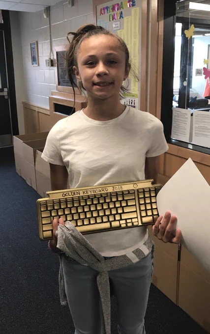 Student Winning Typing Awards