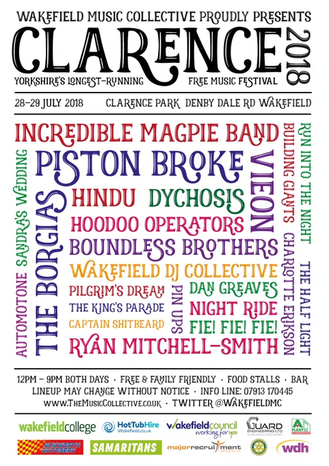 http://www.themusiccollective.co.uk/clarence-2018-lineup