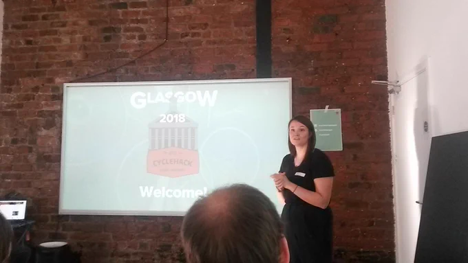Sarah on of the cycle hack founders.