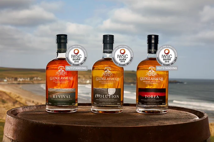 The IWSC award-winning range of Glenglassaugh whiskies