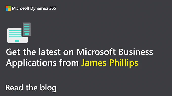 Big news from @JamesMPhillips at #MSIgnite: The #BizApps fall release will be generally available on October 1. Read the blog: http://msft.social/qTemZP
